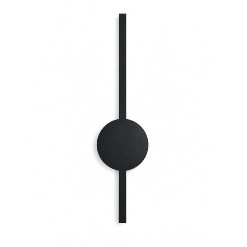 VenCore Axion Black 6093-20094 - Μοντέρνο Επιτοίχιο Φωτιστικό Απλίκα LED 12W Μαύρο Αλουμίνιο με Ρυθμιζόμενο CCT Λευκό - Ημέρας - Θερμό - Χειρισμός CCT μέσω Διακόπτη On-Off - Μ45.5 x Π11 x Υ5.5cm