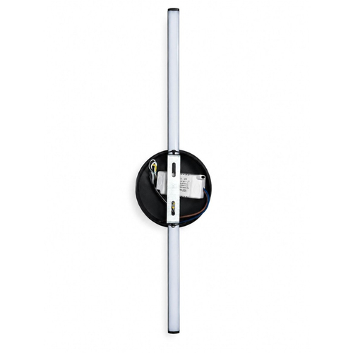 VenCore Axion Black 6093-20094 - Μοντέρνο Επιτοίχιο Φωτιστικό Απλίκα LED 12W Μαύρο Αλουμίνιο με Ρυθμιζόμενο CCT Λευκό - Ημέρας - Θερμό - Χειρισμός CCT μέσω Διακόπτη On-Off - Μ45.5 x Π11 x Υ5.5cm