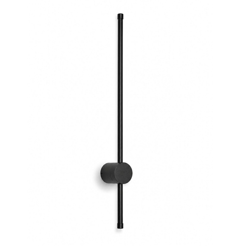 VenCore Serenor Black 6093-20126 - Μοντέρνο Επιτοίχιο Φωτιστικό Απλίκα LED 60CM 12W Μαύρο Αλουμίνιο με Ρυθμιζόμενο CCT Λευκό - Ημέρας - Θερμό - Χειρισμός CCT μέσω Διακόπτη On-Off