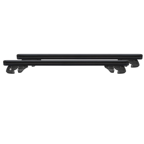 MENABO ΜΠΑΡΕΣ ΟΡΟΦΗΣ ΑΛΟΥΜΙΝΙΟΥ FENDER XL 134 cm ΣΕ ΜΑΥΡΟ ΧΡΩΜΑ ΓΙΑ Jeep Avenger (JJ) 01/2023 >  5πορτο / SUV ΜΕ RAISED RAILS - 2 ΤΕΜ. (14670/MB)