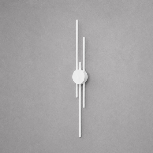 VenCore Stravon White 6093-20111 - Μοντέρνο Επιτοίχιο Φωτιστικό Απλίκα LED 60CM 12W Λευκό Αλουμίνιο με Ρυθμιζόμενο CCT Λευκό - Ημέρας - Θερμό - Χειρισμός CCT μέσω Διακόπτη On-Off