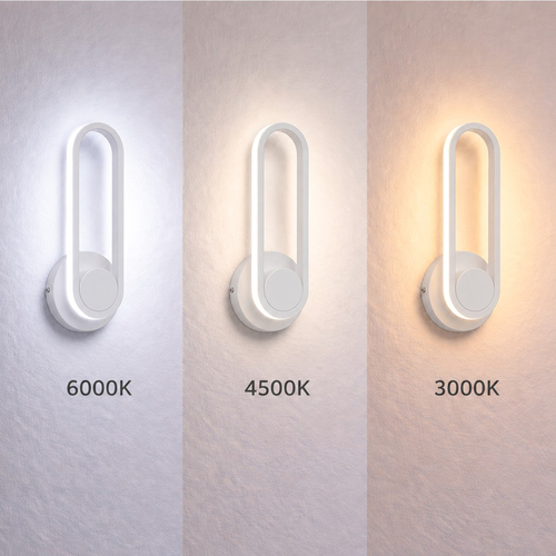 VenCore Solenne White 6093-20022 - Μοντέρνο Επιτοίχιο Φωτιστικό Απλίκα LED 12W Λευκό Αλουμίνιο με Ρυθμιζόμενο CCT Λευκό - Ημέρας - Θερμό - Χειρισμός CCT μέσω Διακόπτη On-Off - Μ31.5 x Π12 x Υ6cm
