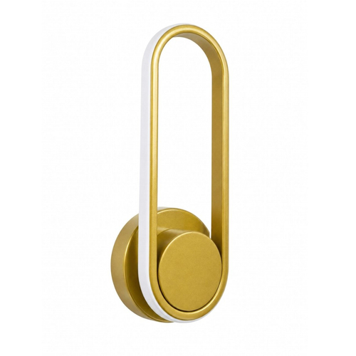VenCore Solenne Gold 6093-20024 - Μοντέρνο Επιτοίχιο Φωτιστικό Απλίκα LED 12W Χρυσό Αλουμίνιο με Ρυθμιζόμενο CCT Λευκό - Ημέρας - Θερμό - Χειρισμός CCT μέσω Διακόπτη On-Off - Μ31.5 x Π12 x Υ6cm
