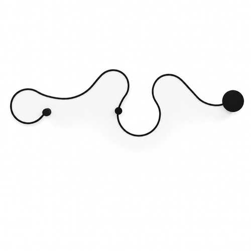 VenCore Nexora Black 6093-20077 - Μοντέρνο Επιτοίχιο Φωτιστικό Απλίκα LED 38W Μαύρο Αλουμίνιο με Ρυθμιζόμενο CCT Λευκό - Ημέρας - Θερμό - Χειρισμός CCT μέσω Διακόπτη On-Off - Μ120 x Π33 x Υ6cm