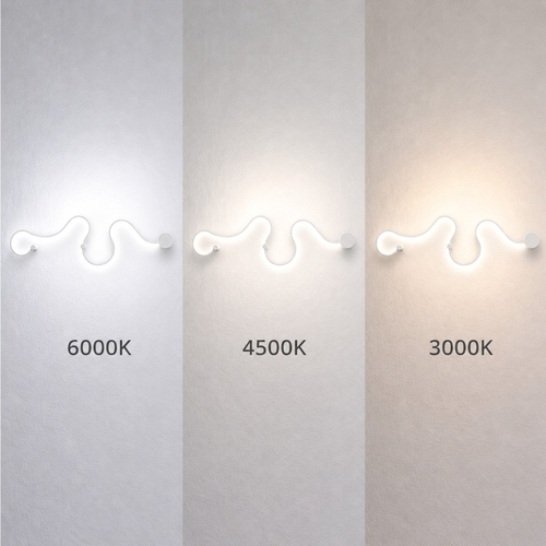 VenCore Nexora White 6093-20078 - Μοντέρνο Επιτοίχιο Φωτιστικό Απλίκα LED 38W Λευκό Αλουμίνιο με Ρυθμιζόμενο CCT Λευκό - Ημέρας - Θερμό - Χειρισμός CCT μέσω Διακόπτη On-Off - Μ120 x Π33 x Υ6cm