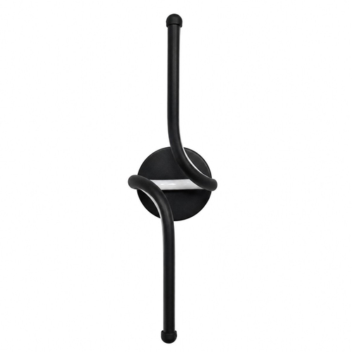 VenCore Aureon Black 6093-20146 - Μοντέρνο Επιτοίχιο Φωτιστικό Απλίκα LED 12W Μαύρο Αλουμίνιο με Ρυθμιζόμενο CCT Λευκό - Ημέρας - Θερμό - Χειρισμός CCT μέσω Διακόπτη On-Off - Μ40 x Π11 x Υ14cm