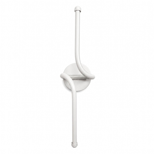 VenCore Aureon White 6093-20147 - Μοντέρνο Επιτοίχιο Φωτιστικό Απλίκα LED 12W Λευκό Αλουμίνιο με Ρυθμιζόμενο CCT Λευκό - Ημέρας - Θερμό - Χειρισμός CCT μέσω Διακόπτη On-Off - Μ40 x Π11 x Υ14cm