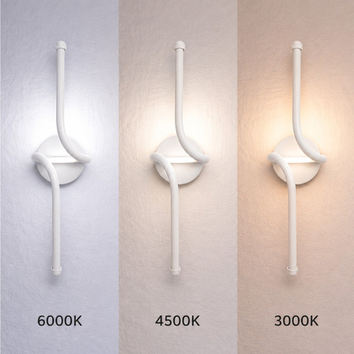 VenCore Aureon White 6093-20147 - Μοντέρνο Επιτοίχιο Φωτιστικό Απλίκα LED 12W Λευκό Αλουμίνιο με Ρυθμιζόμενο CCT Λευκό - Ημέρας - Θερμό - Χειρισμός CCT μέσω Διακόπτη On-Off - Μ40 x Π11 x Υ14cm