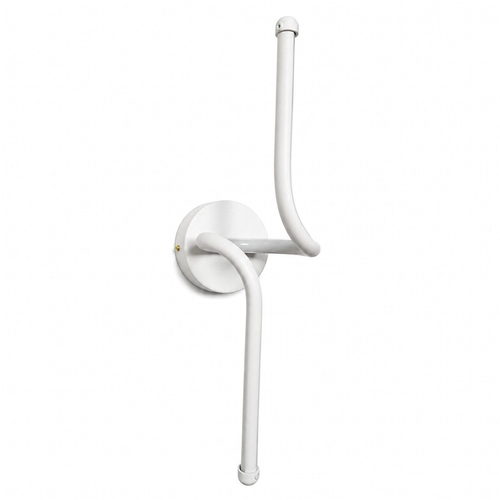 VenCore Aureon White 6093-20147 - Μοντέρνο Επιτοίχιο Φωτιστικό Απλίκα LED 12W Λευκό Αλουμίνιο με Ρυθμιζόμενο CCT Λευκό - Ημέρας - Θερμό - Χειρισμός CCT μέσω Διακόπτη On-Off - Μ40 x Π11 x Υ14cm