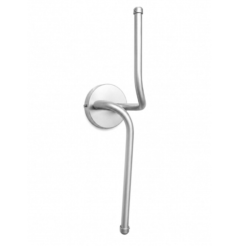 VenCore Aureon Silver 6093-20148 - Μοντέρνο Επιτοίχιο Φωτιστικό Απλίκα LED 12W Ασημί Αλουμίνιο με Ρυθμιζόμενο CCT Λευκό - Ημέρας - Θερμό - Χειρισμός CCT μέσω Διακόπτη On-Off - Μ40 x Π11 x Υ14cm
