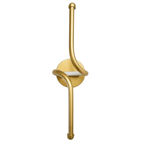 VenCore Aureon Gold 6093-20149 - Μοντέρνο Επιτοίχιο Φωτιστικό Απλίκα LED 12W Χρυσό Αλουμίνιο με Ρυθμιζόμενο CCT Λευκό - Ημέρας - Θερμό - Χειρισμός CCT μέσω Διακόπτη On-Off - Μ40 x Π11 x Υ14cm
