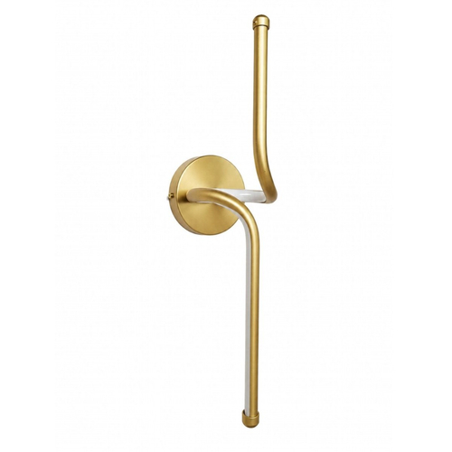 VenCore Aureon Gold 6093-20149 - Μοντέρνο Επιτοίχιο Φωτιστικό Απλίκα LED 12W Χρυσό Αλουμίνιο με Ρυθμιζόμενο CCT Λευκό - Ημέρας - Θερμό - Χειρισμός CCT μέσω Διακόπτη On-Off - Μ40 x Π11 x Υ14cm