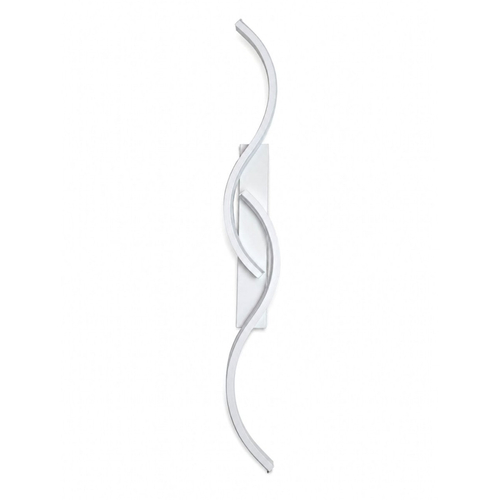 VenCore Zevora White 6093-20135 - Μοντέρνο Επιτοίχιο Φωτιστικό Απλίκα LED 12W Λευκό Αλουμίνιο με Ρυθμιζόμενο CCT Λευκό - Ημέρας - Θερμό - Χειρισμός CCT μέσω Διακόπτη On-Off - Μ62 x Π8 x Υ5cm