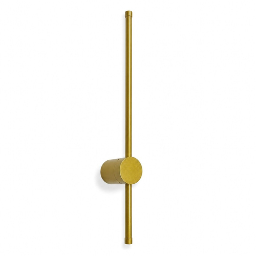VenCore Serenor Gold 6093-20129 - Μοντέρνο Επιτοίχιο Φωτιστικό Απλίκα LED 7W Χρυσό Αλουμίνιο με Ρυθμιζόμενο CCT Λευκό - Ημέρας - Θερμό - Χειρισμός CCT μέσω Διακόπτη On-Off - Μ60 x Π6 x Υ10cm