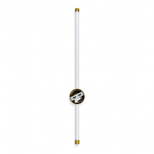 VenCore Serenor Gold 6093-20129 - Μοντέρνο Επιτοίχιο Φωτιστικό Απλίκα LED 7W Χρυσό Αλουμίνιο με Ρυθμιζόμενο CCT Λευκό - Ημέρας - Θερμό - Χειρισμός CCT μέσω Διακόπτη On-Off - Μ60 x Π6 x Υ10cm