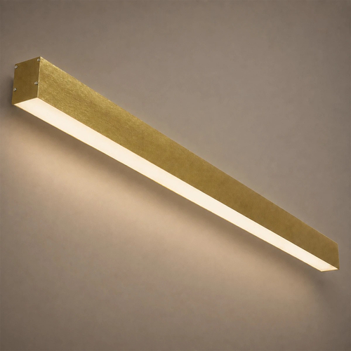 kelvo® ORION KLV-101-0364-V2 Γραμμικό Φωτιστικό Οροφής LED 72W 7200lm 120° AC 220-240V IP20 Ρυθμιζόμενο Λευκό CCT με Χειριστήριο από 2700K έως 6000K Dimmable - Lumileds SMD Chip - Χρυσό Πλατίνα - Μ120 x Π5 x Υ7cm - 3 Χρόνια Εγγύηση