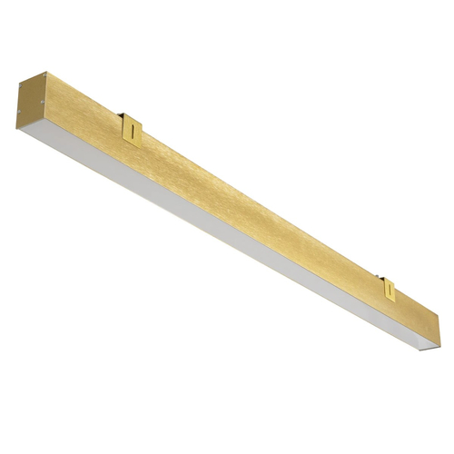kelvo® ORION KLV-101-0364-V3 Γραμμικό Φωτιστικό Τοίχου / Απλίκα LED 72W 7200lm 120° AC 220-240V IP20 Ρυθμιζόμενο Λευκό CCT με Χειριστήριο από 2700K έως 6000K Dimmable - Lumileds SMD Chip - Χρυσό Πλατίνα - Μ120 x Π5 x Υ7cm - 3 Χρόνια Εγγύηση