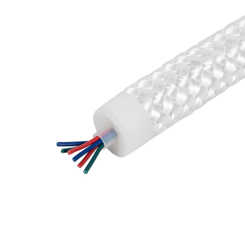 kelvo® GLOWFLEX KLV-101-0514 Ταινία Neon Flex με Πλεκτή Υφασμάτινη Επένδυση LED 14W/m 840lm/m 360° DC 24V Αδιάβροχο IP65 120 x SMD5054 Chip/m Πολύχρωμο RGB+WW Dimmable - Sanan SMD Chip - Μ1000 x Π2.2 x Υ2.2cm - Ρολό 10 Μέτρων - 6 Χρόνια Εγγύηση