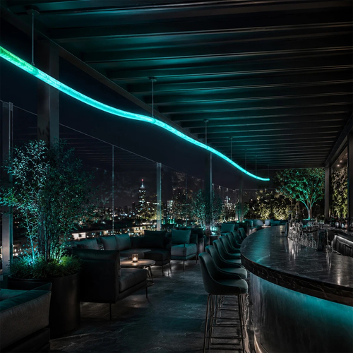 kelvo® GLOWFLEX KLV-101-0517 Ταινία Neon Flex με Πλεκτή Υφασμάτινη Επένδυση LED 14W/m 840lm/m 360° DC 24V Αδιάβροχο IP65 120 x SMD5054 Chip/m Πολύχρωμο RGB+WW Dimmable - Sanan SMD Chip - Μ1000 x Π3.5 x Υ3.5cm - Ρολό 10 Μέτρων - 6 Χρόνια Εγγύηση