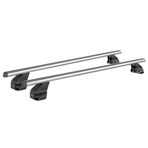 MENABO Ολοκληρωμένο Σετ Μπάρες Οροφής Αλουμινίου OMEGA M 112 cm σε Ασημί Χρώμα για Hyundai i10 (IA) 5 doors 2013>2017 - 2 TEM. (9810/MB+13460/MB)