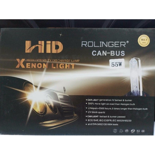 Λάμπες XENON - H4-3 - 55W - Rolinger - CanBus - 238242