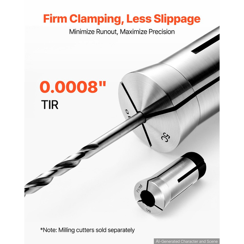 Σετ κόλετ VEVOR 5C Σετ τσοκ ακριβείας 1/8"-1" 15 τεμαχίων στρογγυλών κόλετ 5C, για φρέζες, πρέσες τρυπανιών, εργαλείο τσοκ τόρνου υψηλής συγκέντρωσης TIR 0,0008" με θήκη αποθήκευσης, σκληρυμένο και τροχισμένο