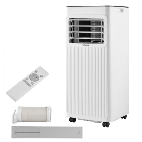 Φορητό Κλιματιστικό VEVOR, 9000 BTU 2.6kW 3 σε 1 Επιδαπέδια Μονάδα Ψύξης με Κλιματιστικό, Οθόνη Αφής LED & Τηλεχειριστήριο, Χρονοδιακόπτης 24 ωρών, Λειτουργία Ψύξης/Αφυγραντήρα/Ανεμιστήρα για Εσωτερικό Δωμάτιο, Λευκό, Ενεργειακή Απόδοση: A
