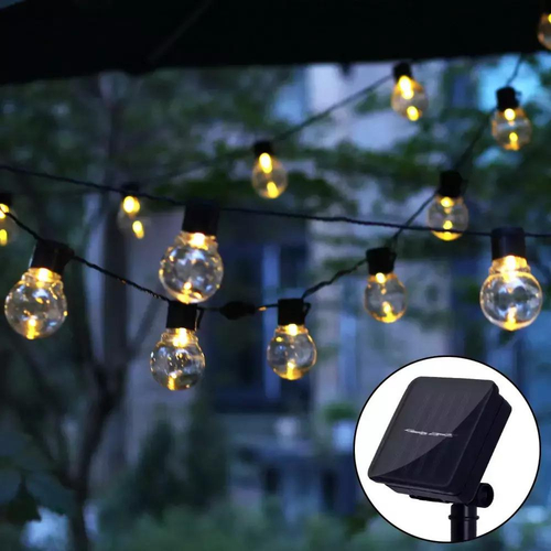 Ηλιακή γιρλάντα φωτισμού LED - 10m - 10Lamps - 152943 - Warm White