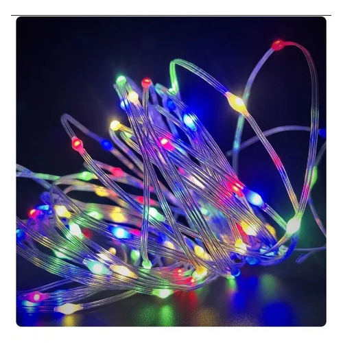 Χριστουγεννιάτικα φώτα LED με επένδυση - 10m/100LED - RGB - 272340