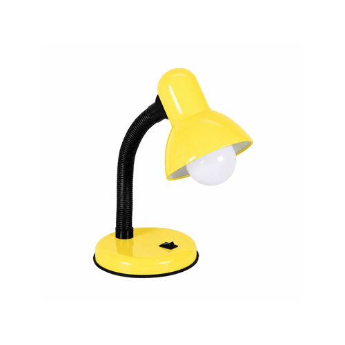 GLOBOSTAR® STUDENT GLB-102-0013 Μοντέρνο Επιτραπέζιο Φωτιστικό Πορτατίφ με Ντουί 1 x E27 AC 220-240V IP20 - Κίτρινο & Μαύρο - Μ14 x Π14 x Υ32cm