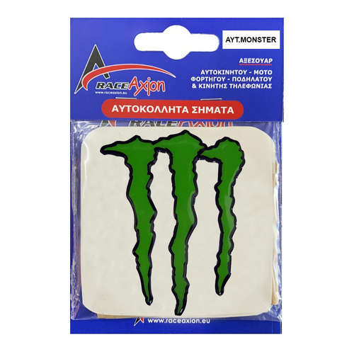 MONSTER ΑΥΤΟΚΟΛΛΗΤΟ 8 cm ΠΡΑΣΙΝΟ ΜΕ ΕΠΙΚΑΛΥΨΗ ΕΠΟΞΕΙΔΙΚΗΣ ΡΥΤΙΝΗΣ (ΥΓΡΟ ΓΥΑΛΙ)  - 1 ΤΕΜ.