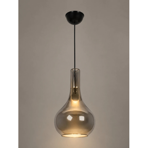GLOBOSTAR® ΤΟΝΕ 206-0044 Μοντέρνο Κρεμαστό Φωτιστικό Οροφής με Ντουί 1 x E27 AC 220-240V IP20 - Διάφανο  - Μ20 x Π20 x Υ36cm