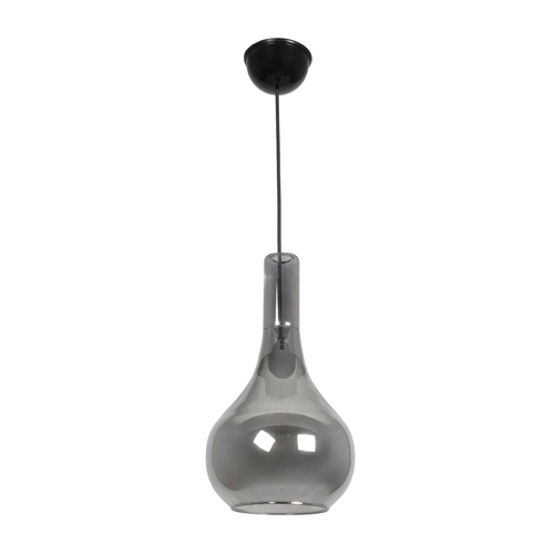 GLOBOSTAR® ΤΟΝΕ 206-0044 Μοντέρνο Κρεμαστό Φωτιστικό Οροφής με Ντουί 1 x E27 AC 220-240V IP20 - Διάφανο  - Μ20 x Π20 x Υ36cm