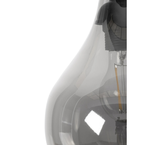 GLOBOSTAR® ΤΟΝΕ 206-0044 Μοντέρνο Κρεμαστό Φωτιστικό Οροφής με Ντουί 1 x E27 AC 220-240V IP20 - Διάφανο  - Μ20 x Π20 x Υ36cm