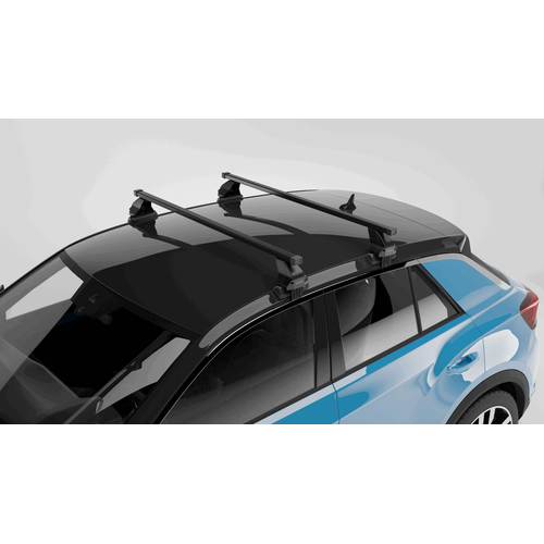 MENABO Ολοκληρωμένο Σετ Μπάρες Οροφής Σιδήρου OMEGA L 130 cm Σε Μαύρο Χρώμα για Mercedes Benz CLS-Class (C219) 4 doors 2004>2010 - 2 τεμ. (10600/MB+12680/MB)
