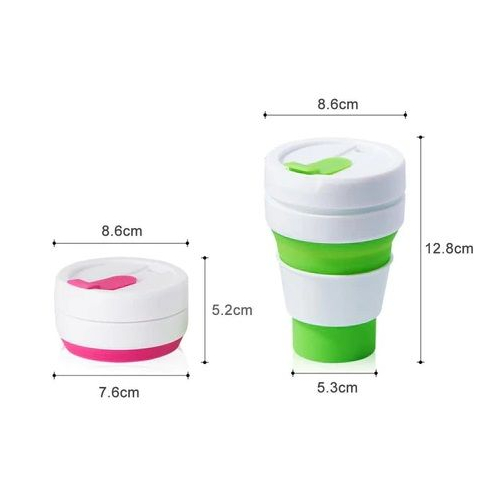 Πτυσσόμενο παγούρι σιλικόνης - 1009 - 350ml - 920076
