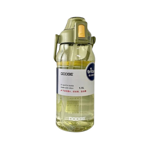 Φορητό παγούρι πλαστικό με καλαμάκι - 1500ml - 831622 - Green