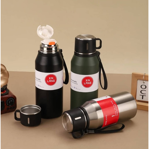 Φορητό παγούρι-θερμός - 1000ml - 413265 - Black