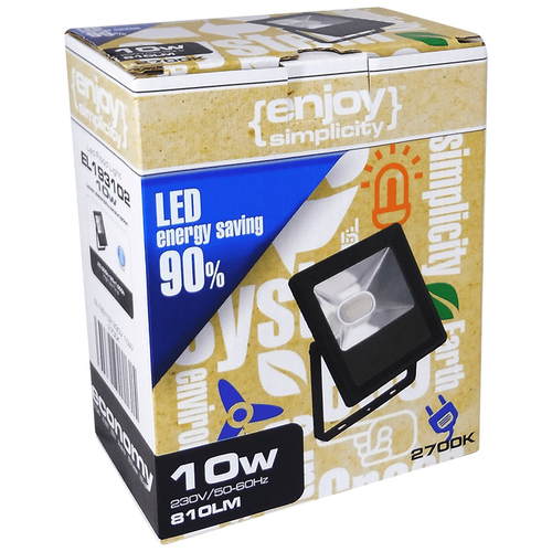ELVHX - EL198784 | LED FloodLight black IP65 |200W|4000k|24000lm|L390xW307xH49|enjoySimplicity™