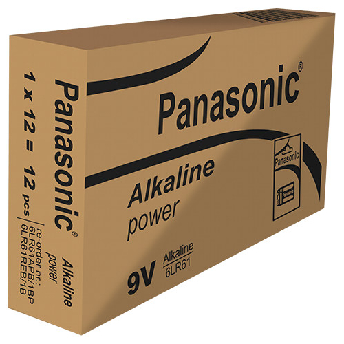 ELVHX - EL46LR61 |  ΑΛΚΑΛΙΚΕΣ ΜΠΑΤΑΡΙΕΣ PANASONIC® 6LR22 9V (τιμή τεμαχίου)