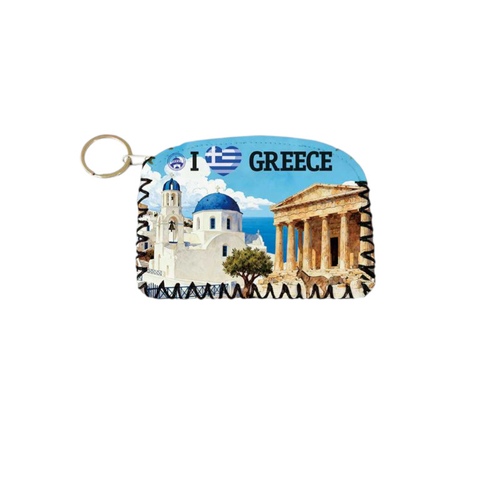 Πορτοφόλι Souvenir μπρελόκ - Σετ 10pcs - PVC - Greece - 14*9cm - 871757
