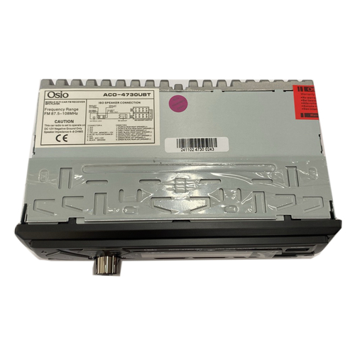 RADIO 1 DIN DUAL USB/FM/MSD/MP3/WMA/BLUETOOTH 200W ΜΕ ΕΠΙΛΟΓΗ ΦΩΤΙΣΜΟΥ 7 ΧΡΩΜΑΤΩΝ & ΧΕΙΡΙΣΤΗΡΙΟ OSIO - 1 τεμ.