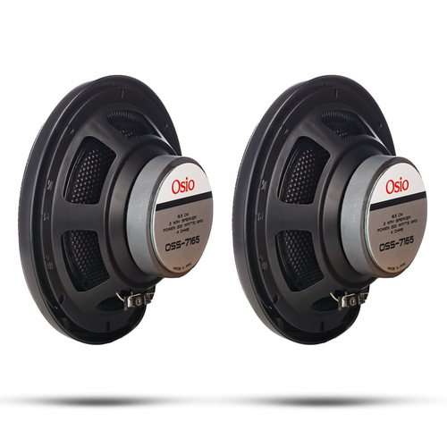 ΗΧΕΙΑ 2 ΔΡΟΜΩΝ 6,5inc 165mm ΣΤΡΟΓΓΥΛΑ 200W 86dB OSIO - 2 ΤΕΜ.