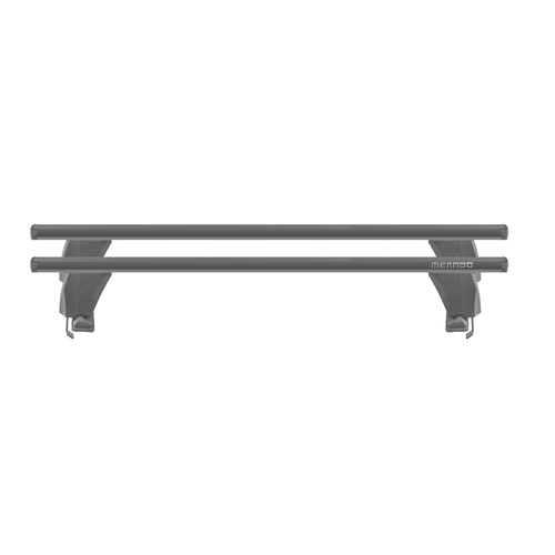 MENABO Ολοκληρωμένο Σετ Μπάρες Οροφής Αλουμινίου DELTA L 141 cm Σε Μαύρο Χρώμα για Toyota Auris / Corolla (E180) Touring Sports 5 doors 2013>2018 - 2 τεμ. (9810/MB+12520/MB)