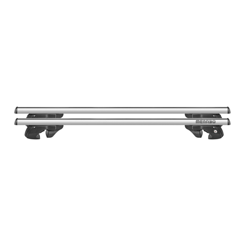 Menabo - Μπάρες Οροφής Αλουμινίου Sherman Silver 120 cm Ασημί για Subaru XV / Crosstrek 12/2022 >  5πορτο / SUV με Raised Rails - 2 τεμ. (9590/MB)