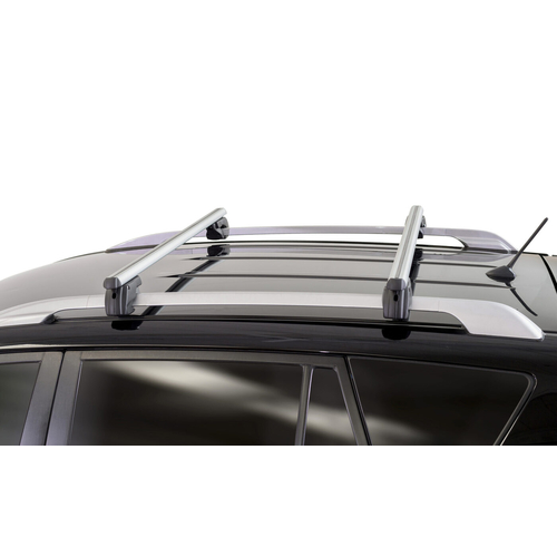Menabo - Μπάρες Οροφής Αλουμινίου Sherman Silver 120 cm Ασημί για Subaru XV / Crosstrek 12/2022 >  5πορτο / SUV με Raised Rails - 2 τεμ. (9590/MB)