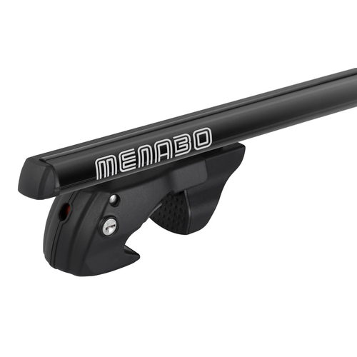 Menabo - Μπάρες Οροφής Αλουμινίου Sherman Black 120 cm Μαύρο για Subaru XV / Crosstrek 12/2022 >  5πορτο / SUV με Raised Rails - 2 τεμ. (12280/MB)