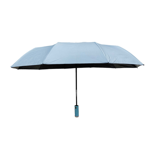 Αυτόματη ομπρέλα σπαστή με φακό LED - 10K - Tradesor - 585670 - Light Blue