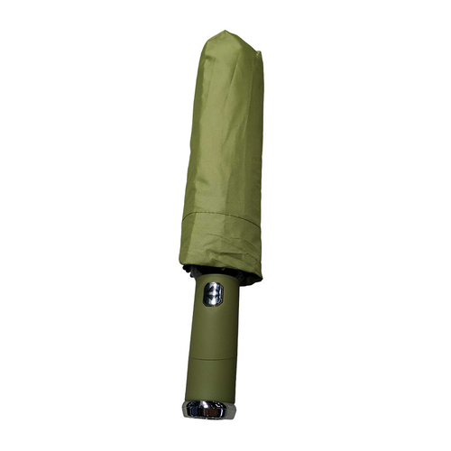 Αυτόματη ομπρέλα σπαστή με φακό LED - 10K - Tradesor - 585670 - Green