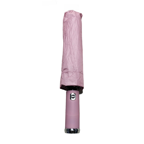Αυτόματη ομπρέλα σπαστή με φακό LED - 10K - Tradesor - 585670 - Pink